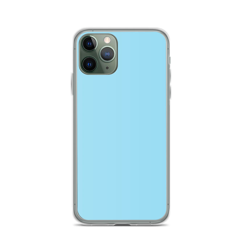 Load image into Gallery viewer, Plain Color Columbia Blue iPhone Case Clear Bump Resistant CREATIVETECH