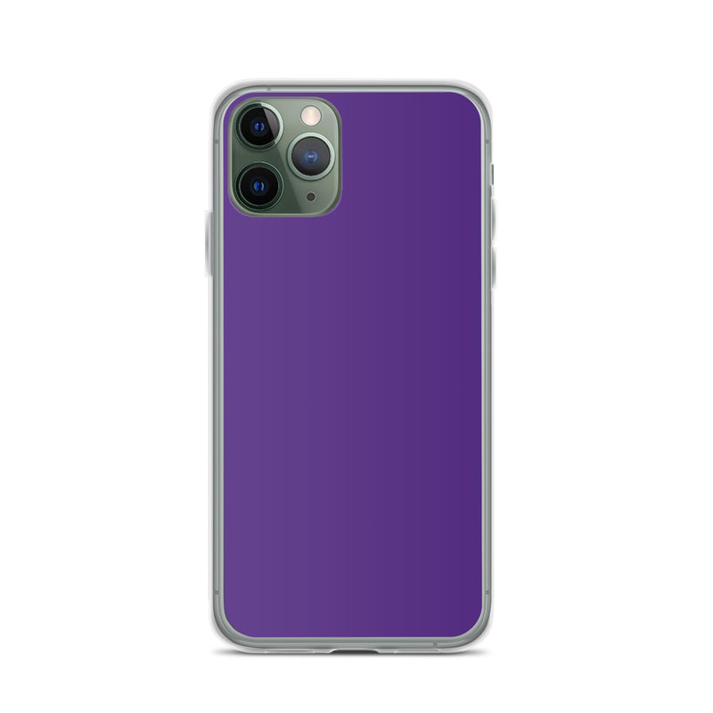 Load image into Gallery viewer, Indigo Purple iPhone Clear Thin Case Plain Color CREATIVETECH
