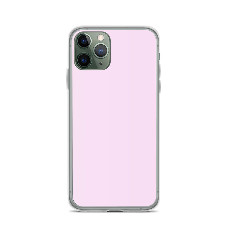 Load image into Gallery viewer, Selago Pink iPhone Clear Thin Case Plain Color CREATIVETECH