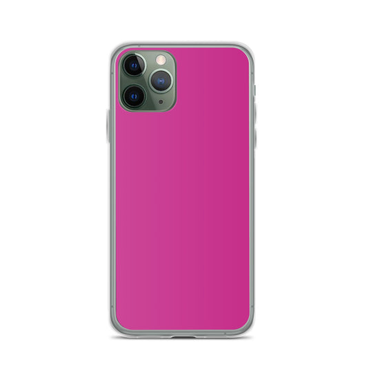 Medium Red Violet iPhone Clear Thin Case Plain Color CREATIVETECH