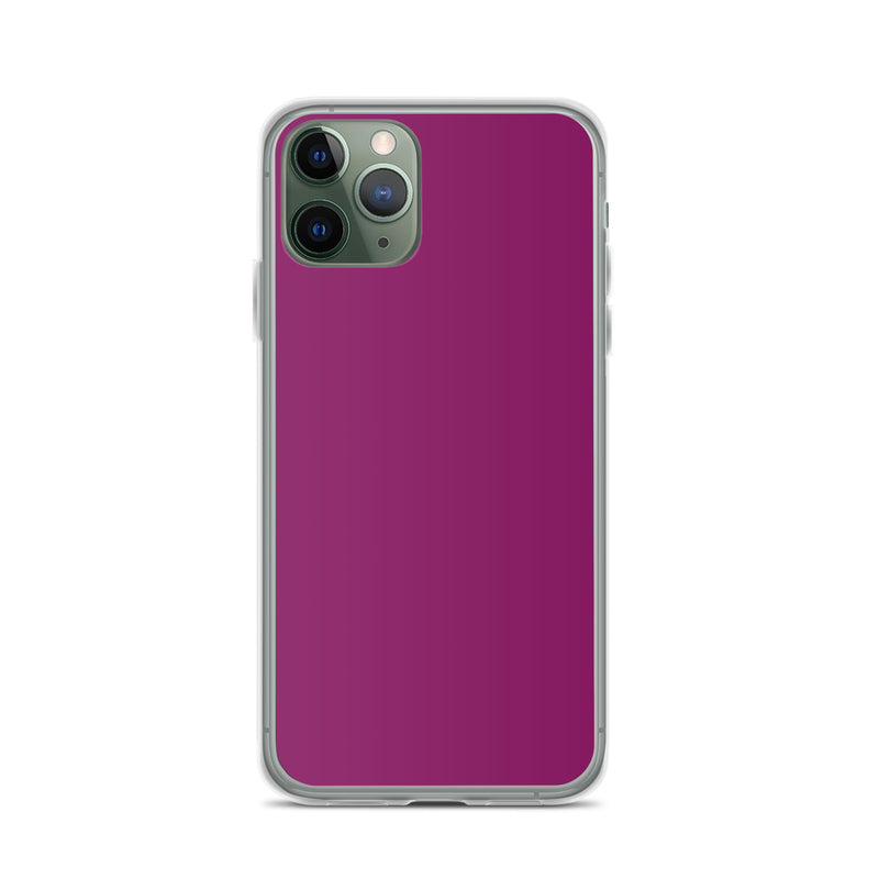 Load image into Gallery viewer, Eggplant Purple iPhone Clear Thin Case Plain Color CREATIVETECH