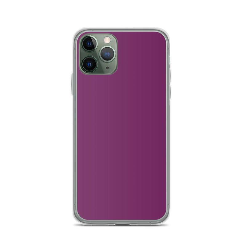 Load image into Gallery viewer, Palatinate Purple iPhone Clear Thin Case Plain Color CREATIVETECH