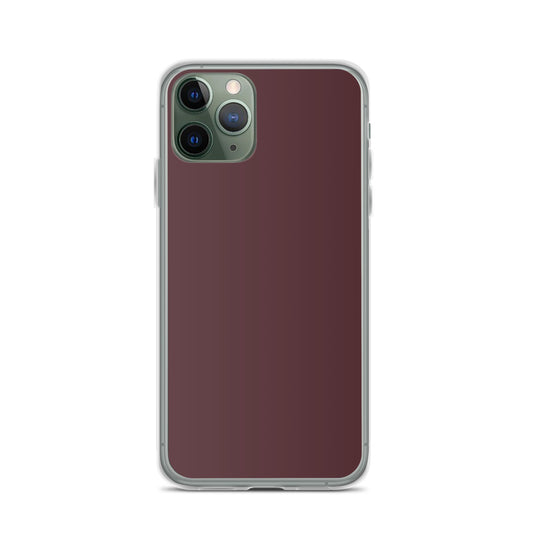 Cab Sav Brown iPhone Clear Thin Case Plain Color CREATIVETECH