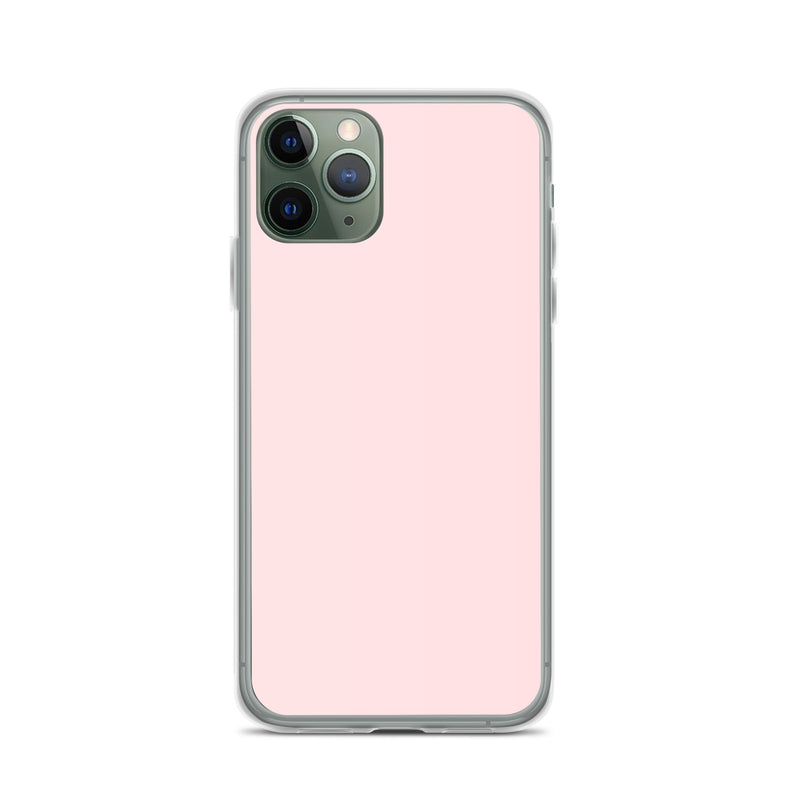 Load image into Gallery viewer, Pale Pink iPhone Clear Thin Case Plain Color CREATIVETECH