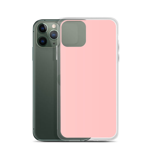 Plain Color Flamingo Pink iPhone Case Clear Bump Resistant Flexible CREATIVETECH