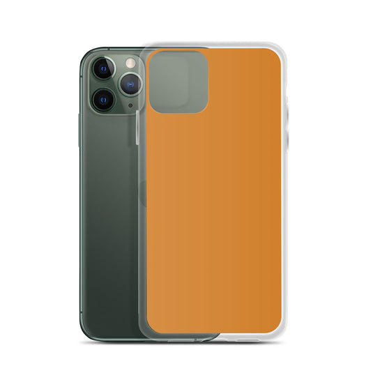 Plain Color Bronze Orange Brown iPhone Case Clear Bump Resistant Flexible CREATIVETECH