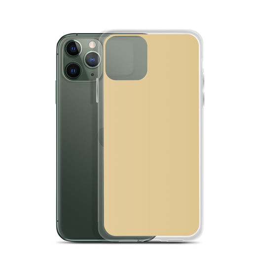 Plain Color New Orleans Beige Brown iPhone Case Clear Bump Resistant Flexible CREATIVETECH