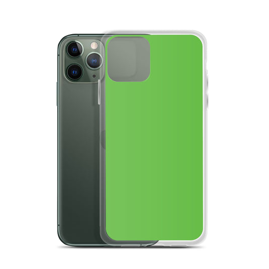 Plain Color Kelly Green iPhone Case Clear Bump Resistant CREATIVETECH