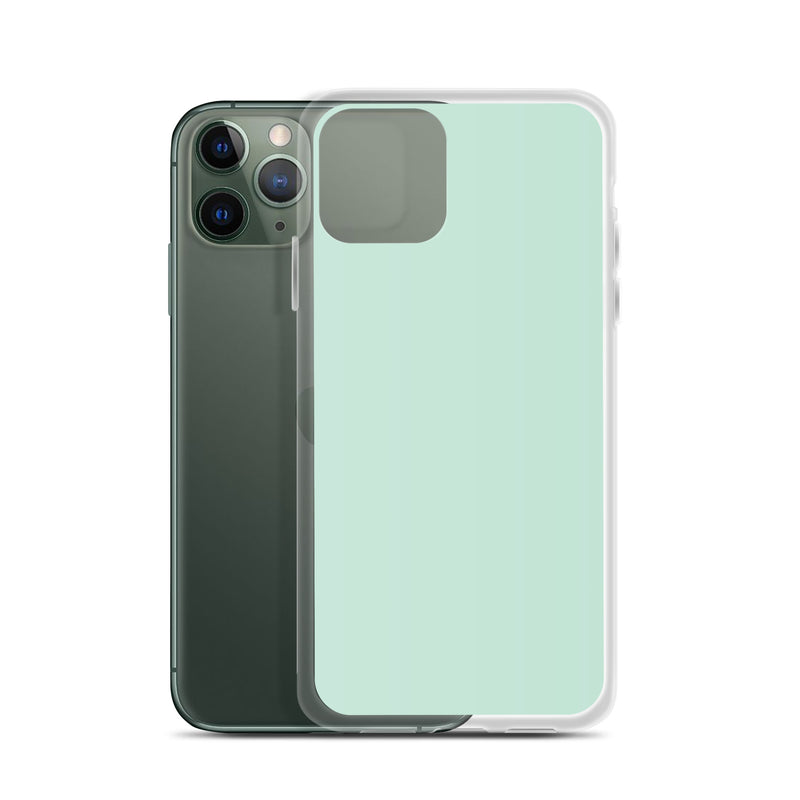 Load image into Gallery viewer, Plain Color Aero Green iPhone Case Clear Bump Resistant CREATIVETECH