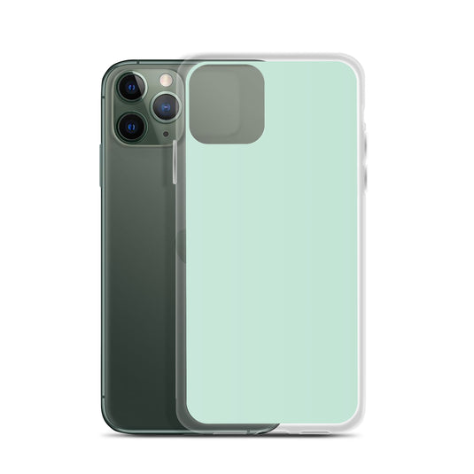 Plain Color Aero Green iPhone Case Clear Bump Resistant CREATIVETECH