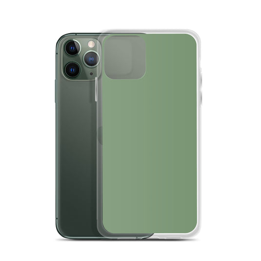 Plain Color Amulet Green iPhone Case Clear Bump Resistant CREATIVETECH