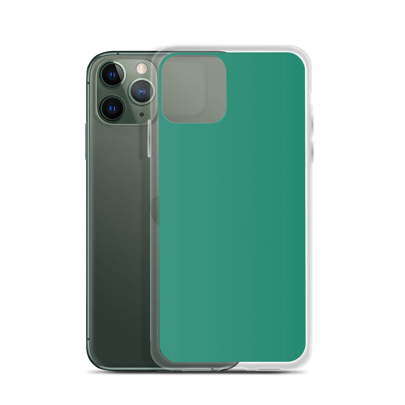 Load image into Gallery viewer, Plain Color Elf Green iPhone Case Clear Bump Resistant CREATIVETECH