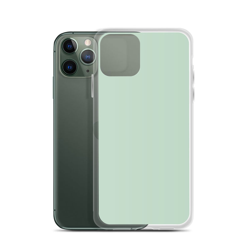 Load image into Gallery viewer, Plain Color Shallow Edgewater Blue iPhone Case Clear Bump Resistant CREATIVETECH