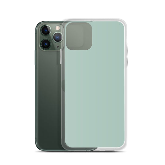 Plain Color Opal Green Blue iPhone Case Clear Bump Resistant CREATIVETECH