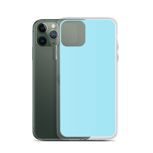 Plain Color Blizzard Blue iPhone Case Clear Bump Resistant CREATIVETECH