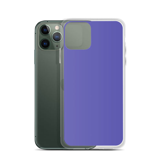 Slate Blue Purple iPhone Clear Thin Case Plain Color CREATIVETECH