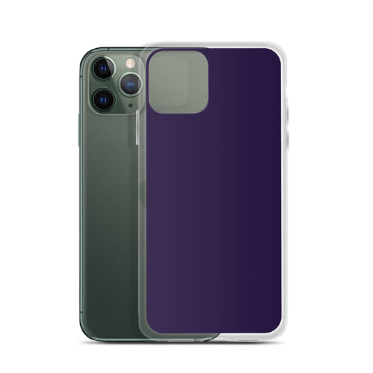 Tolopea Dark Purple iPhone Clear Thin Case Plain Color CREATIVETECH