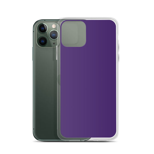 Purple iPhone Clear Thin Case Plain Color CREATIVETECH