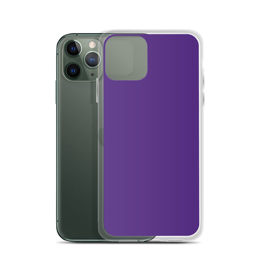 Indigo Purple iPhone Clear Thin Case Plain Color CREATIVETECH