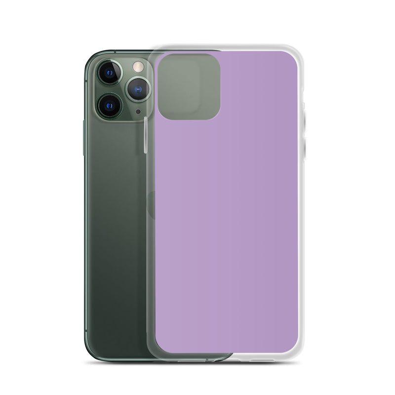 Load image into Gallery viewer, East Side Violet Purple iPhone Clear Thin Case Plain Color CREATIVETECH
