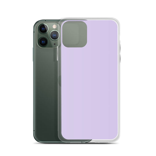 Fog Violet Purple  iPhone Clear Thin Case Plain Color CREATIVETECH