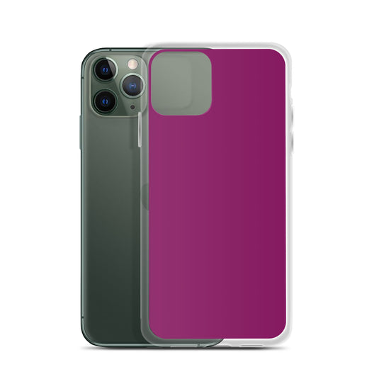 Eggplant Purple iPhone Clear Thin Case Plain Color CREATIVETECH
