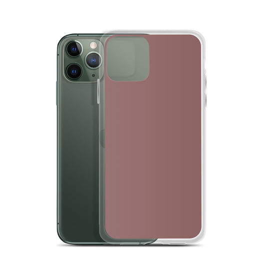 Light Brown Wood iPhone Clear Thin Case Plain Color CREATIVETECH