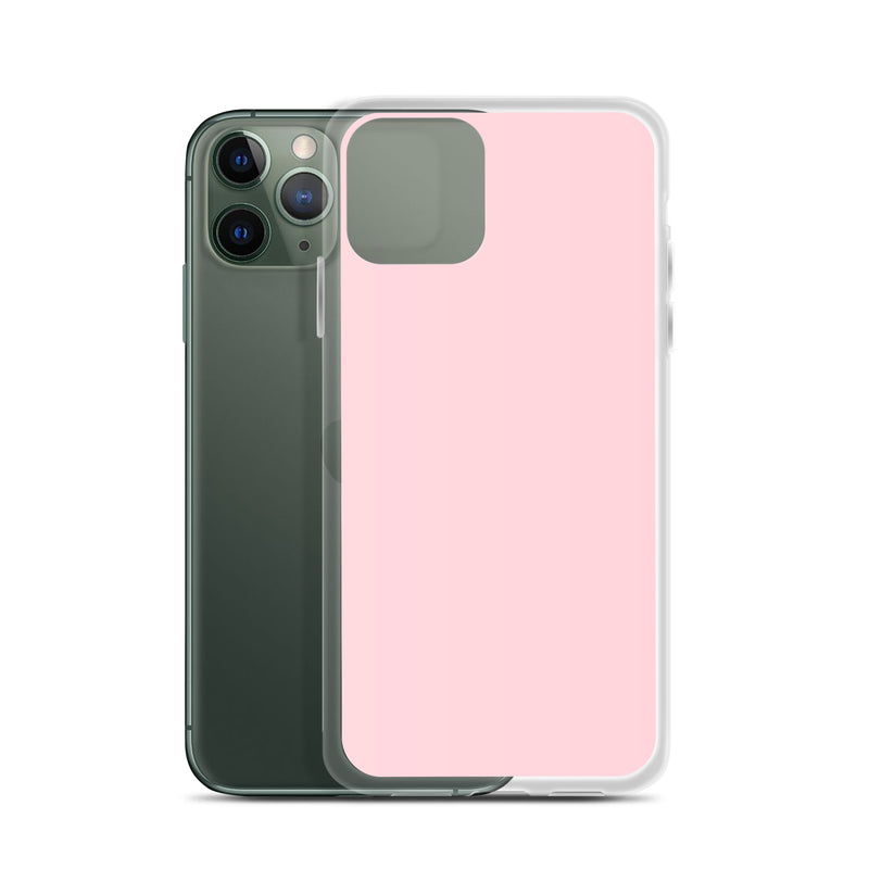Load image into Gallery viewer, Flamingo Pink iPhone Clear Thin Case Plain Color CREATIVETECH