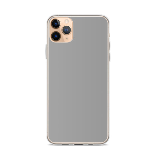 Plain Color Nobel Grey iPhone Case Clear Bump Resistant Flexible CREATIVETECH