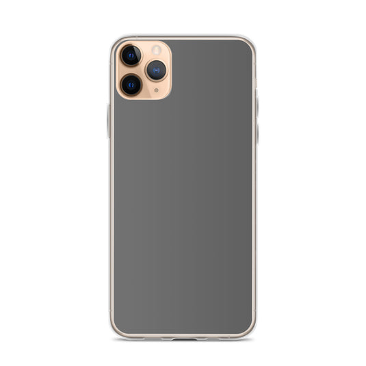 Plain Color Zambezi Grey iPhone Case Clear Bump Resistant CREATIVETECH