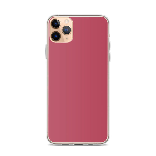 Plain Color Hippie Pink iPhone Case Clear Bump Resistant Flexible CREATIVETECH