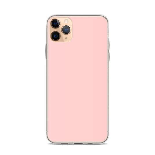 Plain Color Cosmos Pink iPhone Case Clear Bump Resistant Flexible CREATIVETECH