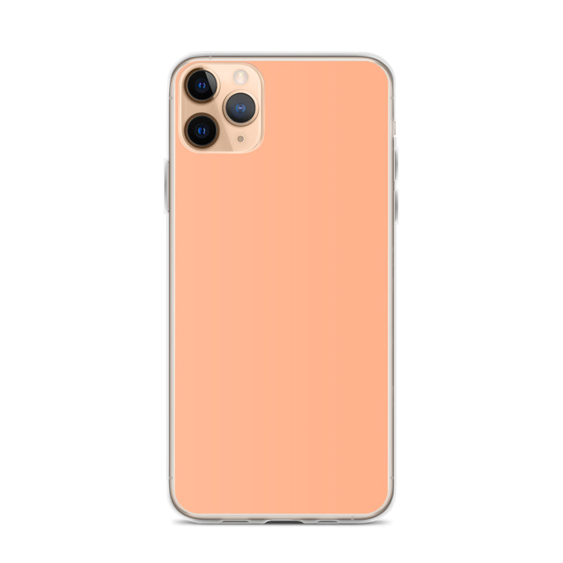 Load image into Gallery viewer, Plain Color Mandys Orange Pink iPhone Case Clear Bump Resistant Flexible CREATIVETECH