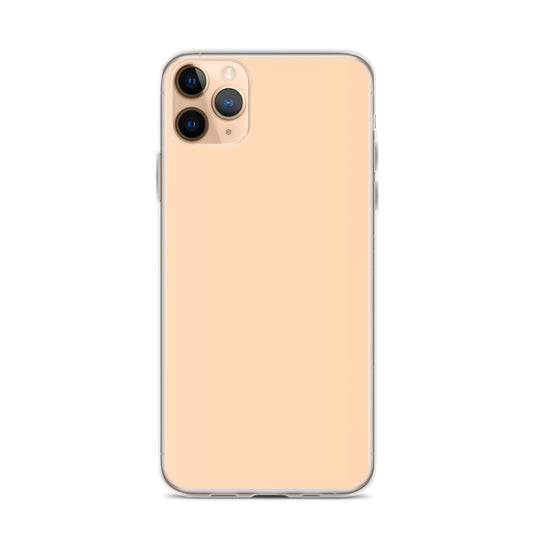 Plain Color Sandy Beach Yellow Orange iPhone Case Clear Bump Resistant Flexible CREATIVETECH