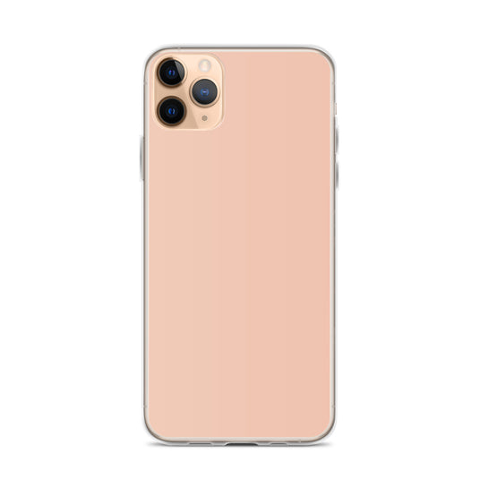 Plain Color Zinnwaldite Pink iPhone Case Clear Bump Resistant Flexible CREATIVETECH