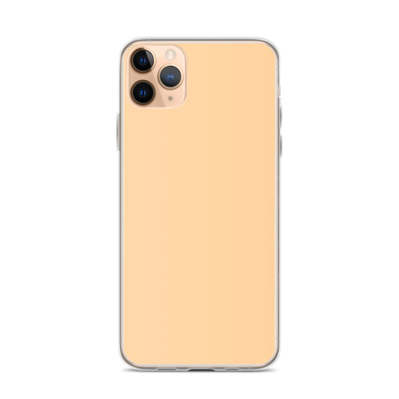 Load image into Gallery viewer, Plain Color Frangipani Orange iPhone Case Clear Bump Resistant Flexible CREATIVETECH