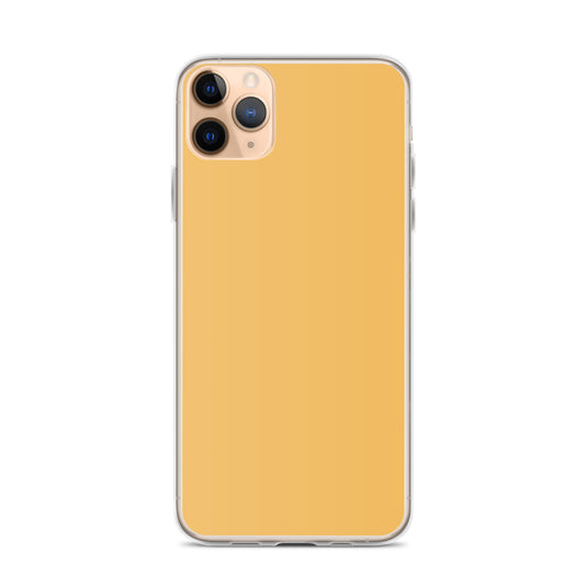 Plain Color Harvest Gold Yellow iPhone Case Clear Bump Resistant Flexible CREATIVETECH