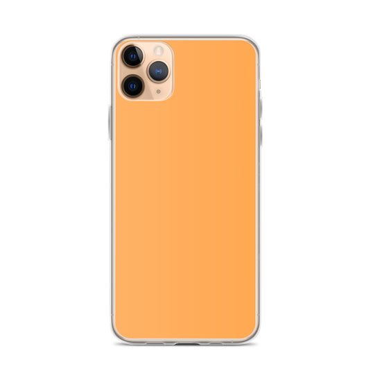 Plain Color Texas Rose Orange iPhone Case Clear Bump Resistant Flexible CREATIVETECH