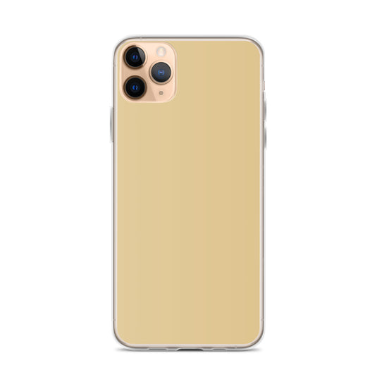 Plain Color New Orleans Beige Brown iPhone Case Clear Bump Resistant Flexible CREATIVETECH