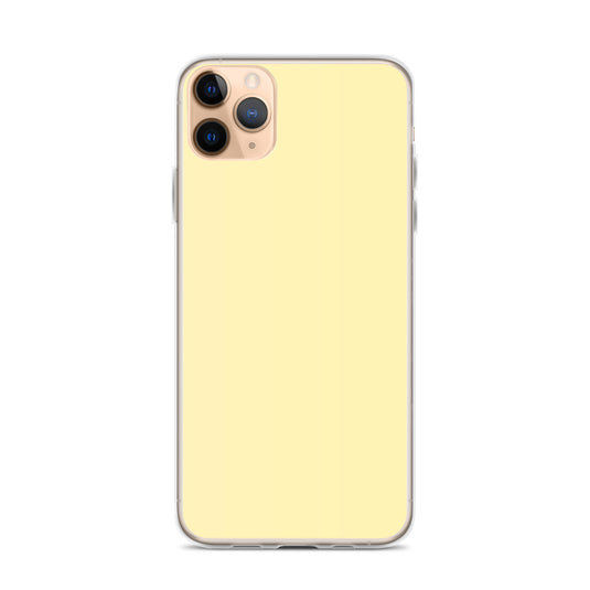 Plain Color Banana Yellow iPhone Case Clear Bump Resistant CREATIVETECH