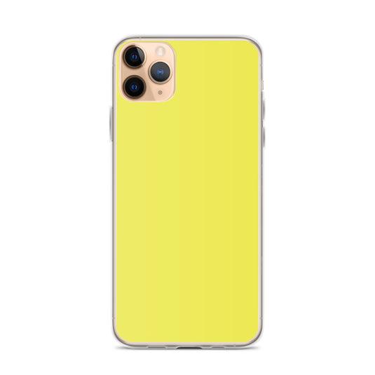 Plain Color Daisy Yellow iPhone Case Clear Bump Resistant CREATIVETECH