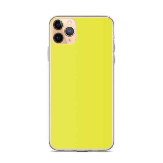 Plain Color Starship Yellow iPhone Case Clear Bump Resistant CREATIVETECH