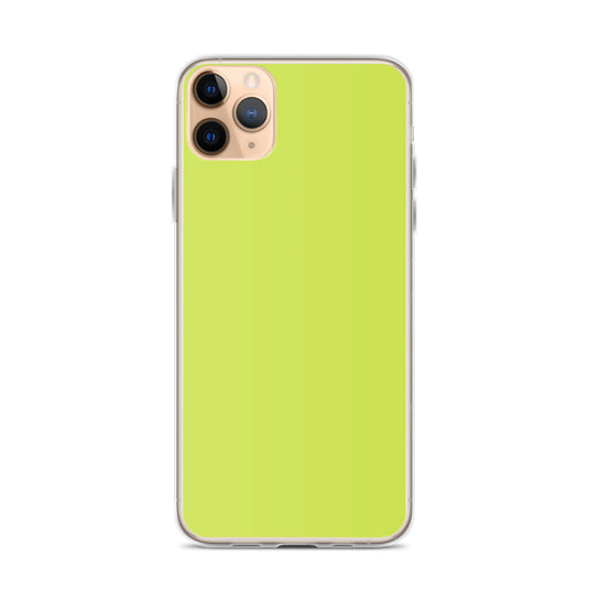 Plain Color Mindaro Green iPhone Case Clear Bump Resistant CREATIVETECH