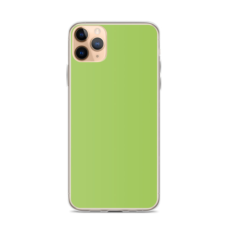 Load image into Gallery viewer, Plain Color Conifer Green iPhone Case Clear Bump Resistant CREATIVETECH