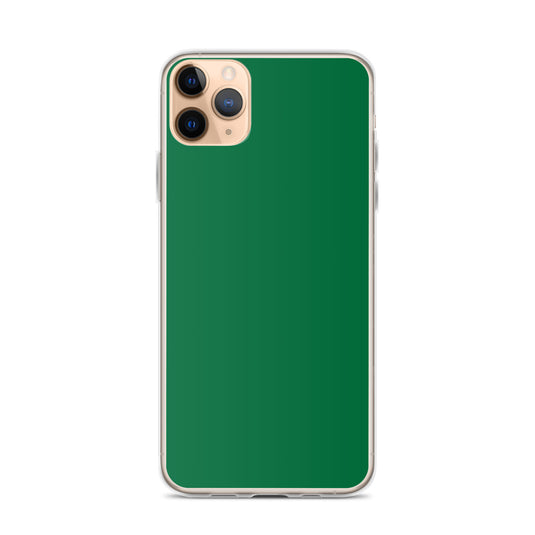 Plain Color Emerald Green iPhone Case Clear Bump Resistant CREATIVETECH