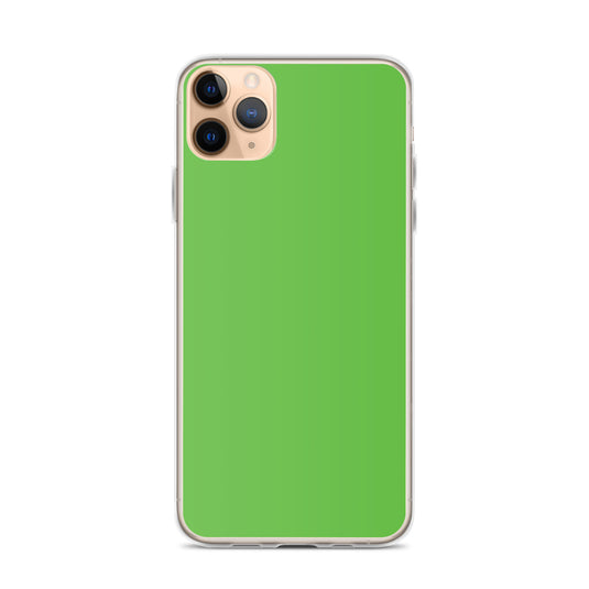 Plain Color Kelly Green iPhone Case Clear Bump Resistant CREATIVETECH