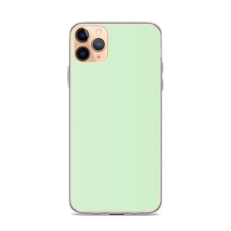 Load image into Gallery viewer, Plain Color Tara Green iPhone Case Clear Bump Resistant CREATIVETECH