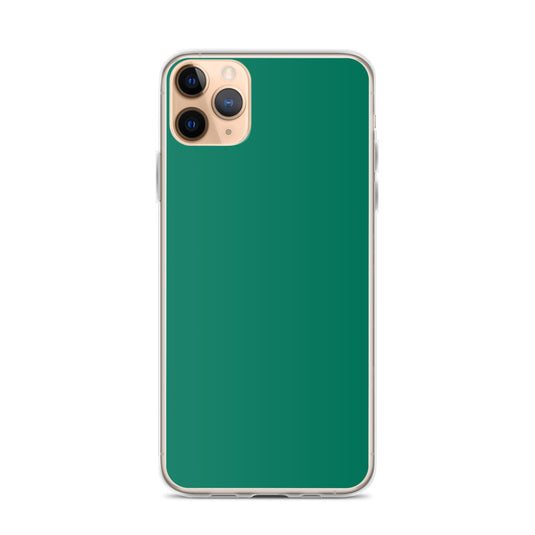 Plain Color Tropical Rain Forest Green iPhone Case Clear Bump Resistant CREATIVETECH
