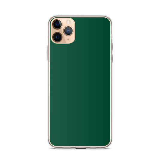 Plain Color British Racing Green iPhone Case Clear Bump Resistant CREATIVETECH