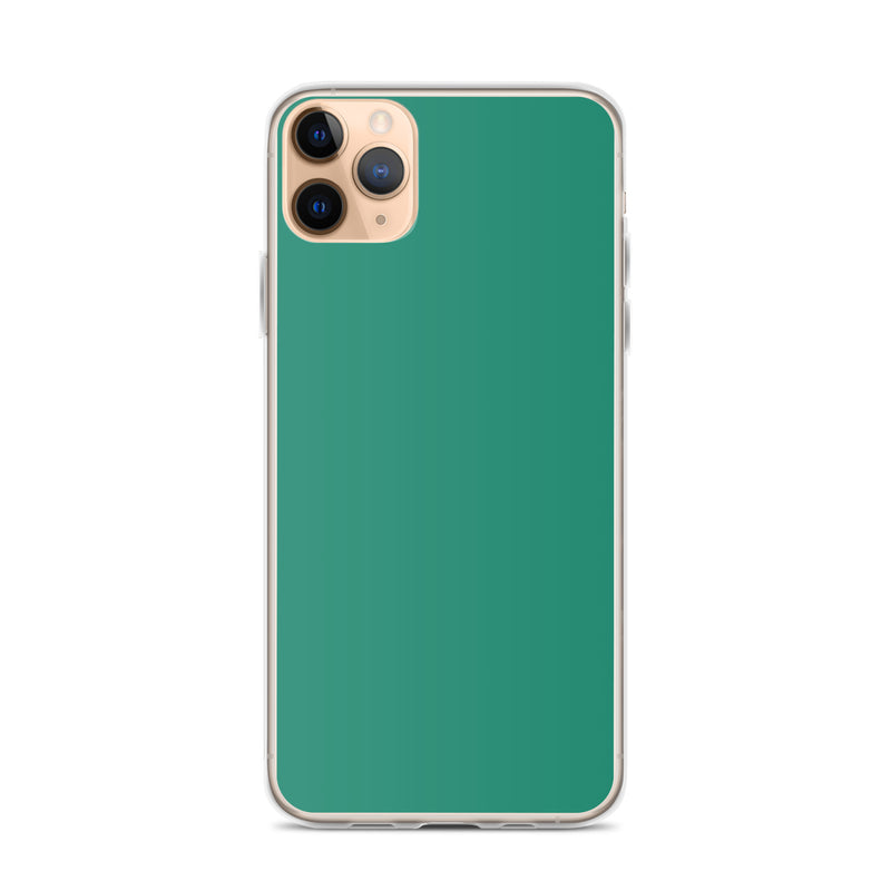Load image into Gallery viewer, Plain Color Elf Green iPhone Case Clear Bump Resistant CREATIVETECH